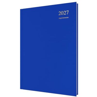 Collins 2027 Calendar Year Planner 12 Month A4 Day-to-Page Diary Hard Cover in Blue Debden Essential Range (ESSA41A.60-27) Collins 2027 Calendar Year Planner 12 Month A4 Day-to-Page Diary Hard Cover in Blue Debden Essential Range (ESSA41A.60-27)