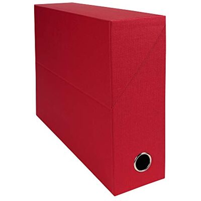 Exacompta Transfer Box Linen-Effect Paper A4 Spine 90 mm Red Exacompta Transfer Box Linen-Effect Paper A4 Spine 90 mm Red