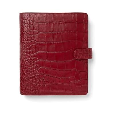 Filofax Classic Croc A5 Leather Organiser Cherry Filofax Classic Croc A5 Leather Organiser Cherry