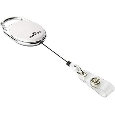 Durable Badge Reel STYLE in White Pack of 10 Ideal for Securely Holding Name Badges, Security Passes, Key Fobes, etc. Durable Badge Reel STYLE in White Pack of 10 Ideal for Securely Holding Name Badges, Security Passes, Key Fobes, etc.