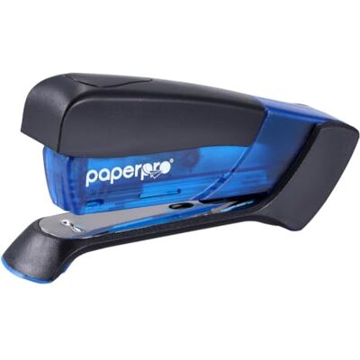 PaperPro Compact Classic Desktop Stapler, 15 Sheet Capacity, No Effort, One Finger, 80% Easier Stapling, Blue PaperPro Compact Classic Desktop Stapler, 15 Sheet Capacity, No Effort, One Finger, 80% Easier Stapling, Blue