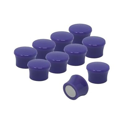 FIRST4MAGNETS Small High Power Purple Memo Board Magnets for Fridge, Whiteboard, Noticeboard, Filing Cabinet Pack of 10 FIRST4MAGNETS Small High Power Purple Memo Board Magnets for Fridge, Whiteboard, Noticeboard, Filing Cabinet Pack of 10