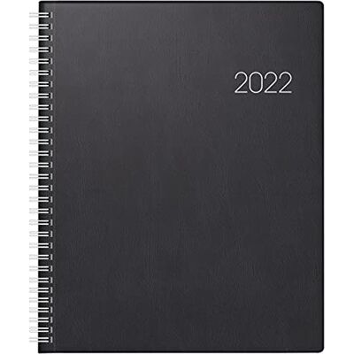 BRUNNEN 1076101902 Manager Wt 7 Weektimer 2 Pages = 1 Week, 21 x 26 cm, Plastic Cover, Black, Calendar 2022, Wire-O Binding BRUNNEN 1076101902 Manager Wt 7 Weektimer 2 Pages = 1 Week, 21 x 26 cm, Plastic Cover, Black, Calendar 2022, Wire-O Binding