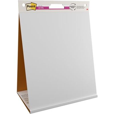 Post-it Super Sticky Recycled Table Top Meeting Charts, 20 Sheets Self-Stick Flipchart Pads for Brainstorming, Planning and Presentations; Strong-Hold Sheets made from 100% Recycled Paper Post-it Super Sticky Recycled Table Top Meeting Charts, 20 Sheets Self-Stick Flipchart Pads for Brainstorming, Planning and Presentations; Strong-Hold Sheets made from 100% Recycled Paper