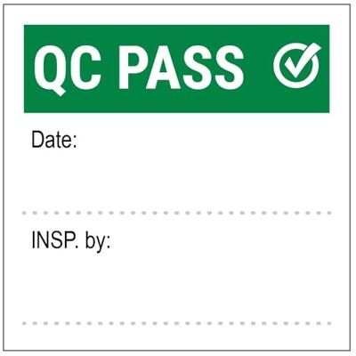 VSafety V Safety 84001S2QP-RL QC Pass Write On Green Sticker 51x51mm (Roll of 250) VSafety V Safety 84001S2QP-RL QC Pass Write On Green Sticker 51x51mm (Roll of 250)