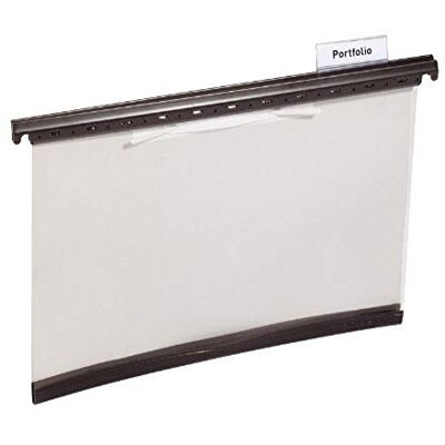 Durable 256510 Suspension Folder for Hole-Punched Documents Pack of 25 Grey with Transparent Front Section Durable 256510 Suspension Folder for Hole-Punched Documents Pack of 25 Grey with Transparent Front Section