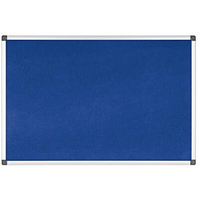 Bi-Office Notice Board Maya, Blue Felt, Aluminium Frame, 90 x 60 cm Bi-Office Notice Board Maya, Blue Felt, Aluminium Frame, 90 x 60 cm