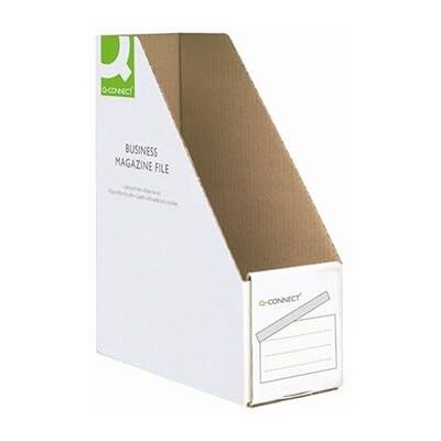 FINCHLEY Q-Connect Business Magazine File W100xD230xH300mm White (Pack of 5) KF21659 + Pen FINCHLEY Q-Connect Business Magazine File W100xD230xH300mm White (Pack of 5) KF21659 + Pen