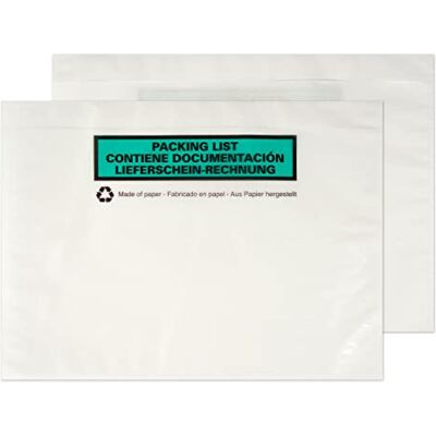 Blake Purely Packaging 235 x 175 mm Paper Printed Document Enclosed Wallets (PAPDE42) Pack of 1000, White Blake Purely Packaging 235 x 175 mm Paper Printed Document Enclosed Wallets (PAPDE42) Pack of 1000, White