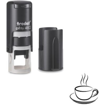 Trodat Coffee Cup Stamp – Loyalty Card Stamper Self Inking Black Ink Approx. 11mm Trodat Coffee Cup Stamp – Loyalty Card Stamper Self Inking Black Ink Approx. 11mm