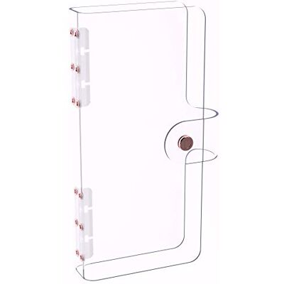 Discagenda Clarity Transparent See Through Clear PVC Planner Personal Organizer Binder Cover (Discbound Clear Cover, Mini H Planner Skinny Rosegold) Discagenda Clarity Transparent See Through Clear PVC Planner Personal Organizer Binder Cover (Discbound Clear Cover, Mini H Planner Skinny Rosegold)