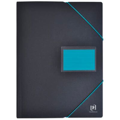 Oxford A4 Students Document Folder 200 Pages / 100 Pockets Polypropylene Cover Two-Tone Black/Blue Oxford A4 Students Document Folder 200 Pages / 100 Pockets Polypropylene Cover Two-Tone Black/Blue