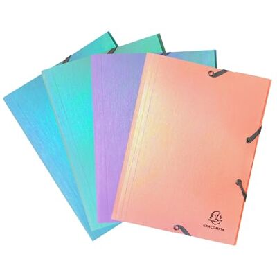 Exacompta Ref 56130E 1 Candy Tidy Elastic Folder Pocket with 3 Flaps Polypropylene Dimensions 19.5x24 cm for A5-4 Random Colours Azure, Mint, Parma or Peach Exacompta Ref 56130E 1 Candy Tidy Elastic Folder Pocket with 3 Flaps Polypropylene Dimensions 19.5x24 cm for A5-4 Random Colours Azure, Mint, Parma or Peach