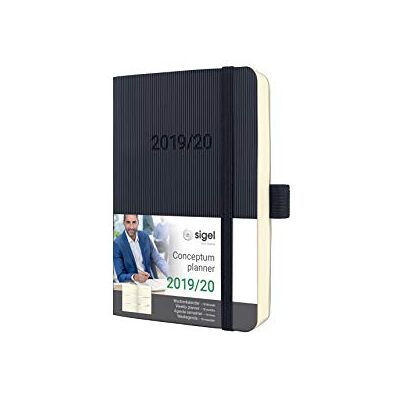 Sigel C2007 Academic Calendar 2019-2020, 18 months, softcover, black Conceptum Sigel C2007 Academic Calendar 2019-2020, 18 months, softcover, black Conceptum