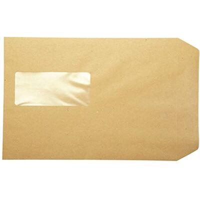 Q-Connect C5 Envelopes Window Pocket Peel and Seal 115gsm Manilla (Pack of 500) Q-Connect C5 Envelopes Window Pocket Peel and Seal 115gsm Manilla (Pack of 500)