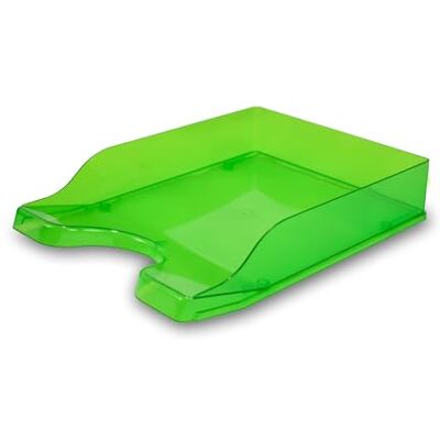 Deflecto Gemstone collection Contemporary Self Stacking Letter Tray Emerald Deflecto Gemstone collection Contemporary Self Stacking Letter Tray Emerald