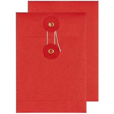Blake Senses Red String and Washer Envelopes C6 (162 x 114mm) Pack of 100 Qty Premium Quality 180 GSM Document Mailer Red Envelopes with String Office & Business Supplies (SW922) Blake Senses Red String and Washer Envelopes C6 (162 x 114mm) Pack of 100 Qty Premium Quality 180 GSM Document Mailer Red Envelopes with String Office & Business Supplies (SW922)