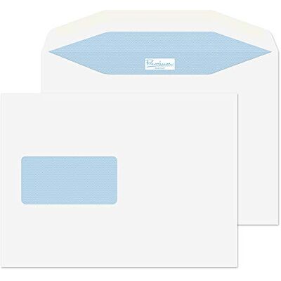 Blake Envelopes Premium Postfast PF708DG Kuvertierhüllen Briefumschläge Naßklebung Mit Fenster Weiß C5 162 x 229 mm 90g/m² 500 Stück Blake Envelopes Premium Postfast PF708DG Kuvertierhüllen Briefumschläge Naßklebung Mit Fenster Weiß C5 162 x 229 mm 90g/m² 500 Stück