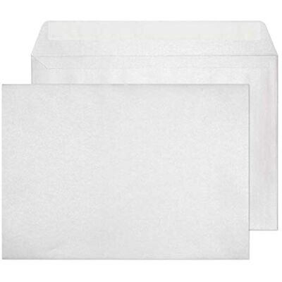 Blake Creative Shine C4 229 x 324 mm 120 gsm Metallic Pearlescent Peel & Seal Wallet Envelopes (PL430) Frosted White Pack of 125 Blake Creative Shine C4 229 x 324 mm 120 gsm Metallic Pearlescent Peel & Seal Wallet Envelopes (PL430) Frosted White Pack of 125