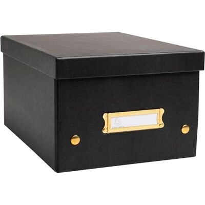 Exacompta Ref 62251E Box of 5 Neo Deco Storage Boxes Delivered Flat Easy to Assemble Thanks to Press Studs Size A5 Dimensions 20 x 26 x 15 cm Black Exacompta Ref 62251E Box of 5 Neo Deco Storage Boxes Delivered Flat Easy to Assemble Thanks to Press Studs Size A5 Dimensions 20 x 26 x 15 cm Black