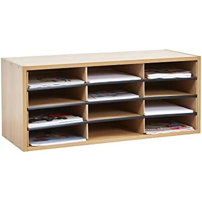 Liberty House Toys 12 Section Literature Organiser, Office Storage, File Organiser Liberty House Toys 12 Section Literature Organiser, Office Storage, File Organiser