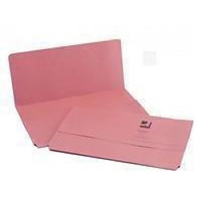 Q-Connect Document Wallet Foolscap Pink (Pack of 50) Q-Connect Document Wallet Foolscap Pink (Pack of 50)