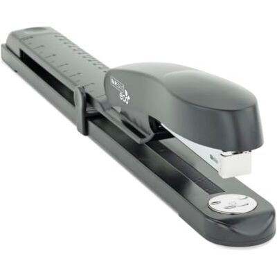 Rapesco 1847 ECO Recycled Long Arm Stapler, 20 Sheet Capacity, Black GRS Certified Long Reach Stapler Rapesco 1847 ECO Recycled Long Arm Stapler, 20 Sheet Capacity, Black GRS Certified Long Reach Stapler
