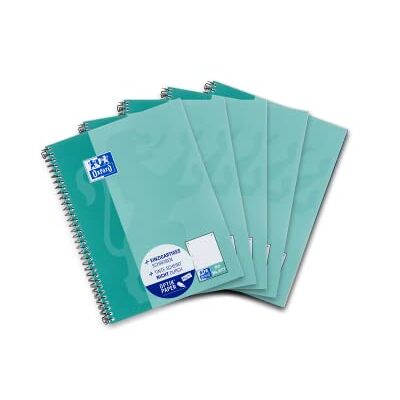 Oxford School Notepad Ruler Point Checked a5 Teal Oxford School Notepad Ruler Point Checked a5 Teal