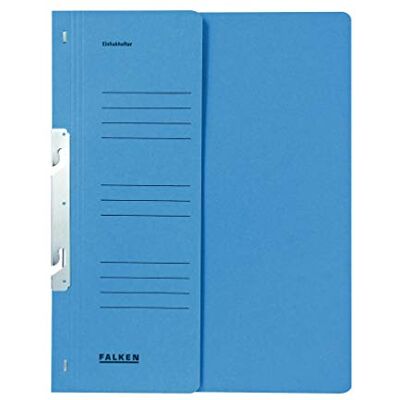 FALKEN Exacompta Ref 80003999001F Hook-In Top-Down Flat Files A4 (210 x 297mm) in Size, Half Cover for Identification, 250gsm Recycled Manilla Blue (Pack of 50) FALKEN Exacompta Ref 80003999001F Hook-In Top-Down Flat Files A4 (210 x 297mm) in Size, Half Cover for Identification, 250gsm Recycled Manilla Blue (Pack of 50)