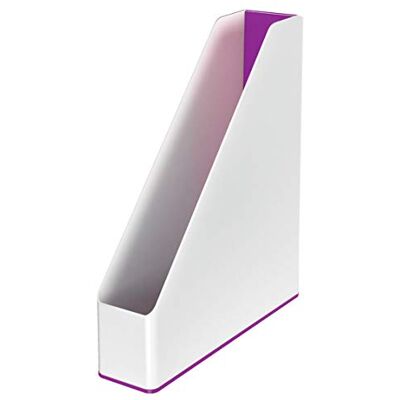 Leitz WOW Magazine File Dual Colour, Purple Leitz WOW Magazine File Dual Colour, Purple