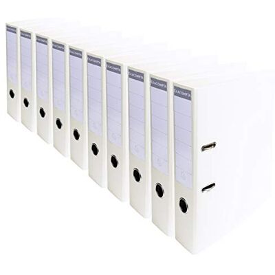 Exacompta Ref. 53748E Box of 10 A4 Prem'Touch lever arch files Spine 70 mm Mechanical 75 mm External dimensions: 32 x 29 x 7 cm Format to file A4 Colour: White Box of 10, Mechanical 75 mm, Dimensions 32 x 29 x 7 cm, A4 Format Exacompta Ref. 53748E Box of 10 A4 Prem'Touch lever arch files Spine 70 mm Mechanical 75 mm External dimensions: 32 x 29 x 7 cm Format to file A4 Colour: White Box of 10, Mechanical 75 mm, Dimensions 32 x 29 x 7 cm, A4 Format