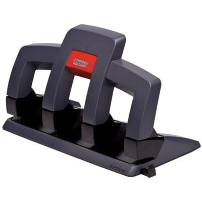 Rapid Supreme SP34 Press Less 4 Hole Punch, Punches up to 30 Sheets, Low Effort Punching, Graphite, 24845701 Rapid Supreme SP34 Press Less 4 Hole Punch, Punches up to 30 Sheets, Low Effort Punching, Graphite, 24845701