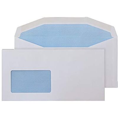 Blake Envelopes Purely Everyday 3905CBC Kuvertierhüllen Briefumschläge Naßklebung Mit CBC Fenster Weiß DL+ 114 x 235 mm 90g/m² 1000 Stück Blake Envelopes Purely Everyday 3905CBC Kuvertierhüllen Briefumschläge Naßklebung Mit CBC Fenster Weiß DL+ 114 x 235 mm 90g/m² 1000 Stück