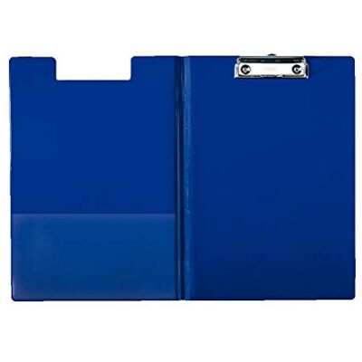 Esselte A4 Clipfolder with Cover, Rigid Plastic, Blue Esselte A4 Clipfolder with Cover, Rigid Plastic, Blue