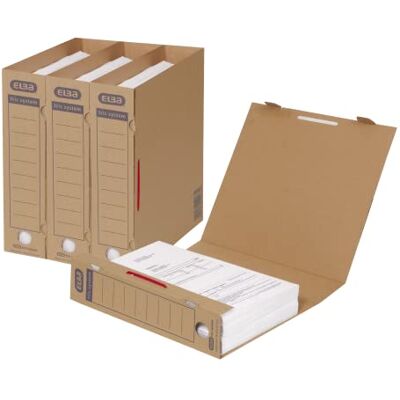 Elba Tric System 83523 A4 Archive Folder for Approximately 500 Sheets/Pack of 30 / Natural Brown Elba Tric System 83523 A4 Archive Folder for Approximately 500 Sheets/Pack of 30 / Natural Brown