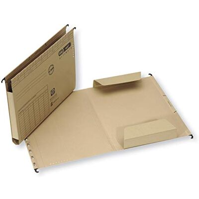 Elba Vertic Ultimate Nude 85449 Suspension File with Open Sides with 2 Flaps Pack of 25 Natural Brown Elba Vertic Ultimate Nude 85449 Suspension File with Open Sides with 2 Flaps Pack of 25 Natural Brown