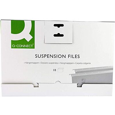 Q-Connect 2X Tabbed Foolscap Suspension File (Pack of 10) Q-Connect 2X Tabbed Foolscap Suspension File (Pack of 10)