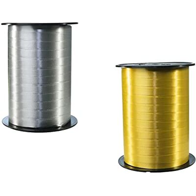 Clairefontaine 601776AMZC One Set of 2 Rolls of Smooth Ribbon Dimensions: 500mx0,7 cm Gift wrapping, Decorative Accessories Colour: Gold/Silver Clairefontaine 601776AMZC One Set of 2 Rolls of Smooth Ribbon Dimensions: 500mx0,7 cm Gift wrapping, Decorative Accessories Colour: Gold/Silver