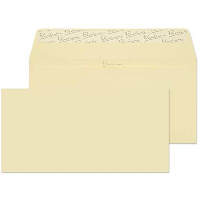 Blake Business DL 110 x 220 mm 120 gsm Peel & Seal Wallet Envelopes (51882) Vellum Wove Pack of 500 Blake Business DL 110 x 220 mm 120 gsm Peel & Seal Wallet Envelopes (51882) Vellum Wove Pack of 500