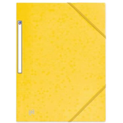 Oxford Pack of 50 Folders, 3 Flaps, Top File + A4, with Elastic Band, Envelope Card, Yellow Oxford Pack of 50 Folders, 3 Flaps, Top File + A4, with Elastic Band, Envelope Card, Yellow