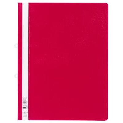 Durable Clear View A4 Document Folder Red Transparent Front Cover Pack of 25 Folders Perfect For Holding A4 Punched Documents Durable Clear View A4 Document Folder Red Transparent Front Cover Pack of 25 Folders Perfect For Holding A4 Punched Documents