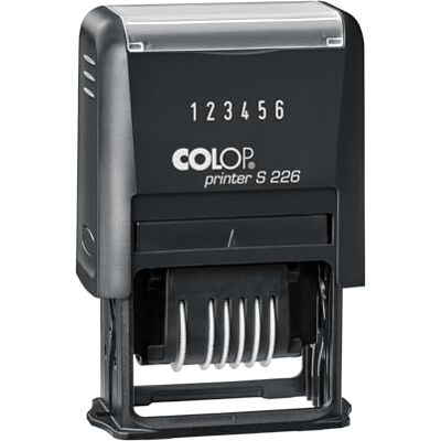 COLOP Printer S 226 6-Digit Ink Pad, Printing Color: Black COLOP Printer S 226 6-Digit Ink Pad, Printing Color: Black