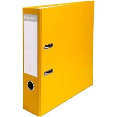 Exacompta Ref. 918404B Box of 20 A4 lever arch files Spine 80 mm Mechanical 80 mm External dimensions: 32 x 29 x 8 cm Format to file A4 Colour: Yellow Exacompta Ref. 918404B Box of 20 A4 lever arch files Spine 80 mm Mechanical 80 mm External dimensions: 32 x 29 x 8 cm Format to file A4 Colour: Yellow