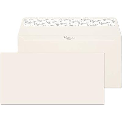 Blake Premium Business DL 110 x 220 mm 120 gsm Peel and Seal Wallet Envelopes (71882) Oyster Wove Pack of 500 Blake Premium Business DL 110 x 220 mm 120 gsm Peel and Seal Wallet Envelopes (71882) Oyster Wove Pack of 500