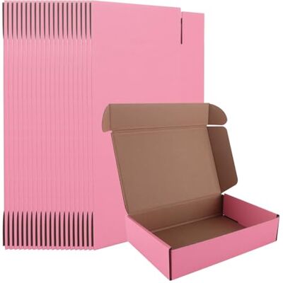 ASelected 30 Pack Shipping Boxes, Corrugated Cardboard Mailing Box,9X6X2In (230X150X50Mm) Gift Boxes For Packaging, For Posting Mailing Small Business,Pink ASelected 30 Pack Shipping Boxes, Corrugated Cardboard Mailing Box,9X6X2In (230X150X50Mm) Gift Boxes For Packaging, For Posting Mailing Small Business,Pink