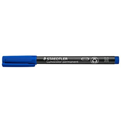 STAEDTLER 317-2 Lumocolor Permanent Pen, Medium Line Width, 1.0mm Blue (Box of 10) STAEDTLER 317-2 Lumocolor Permanent Pen, Medium Line Width, 1.0mm Blue (Box of 10)