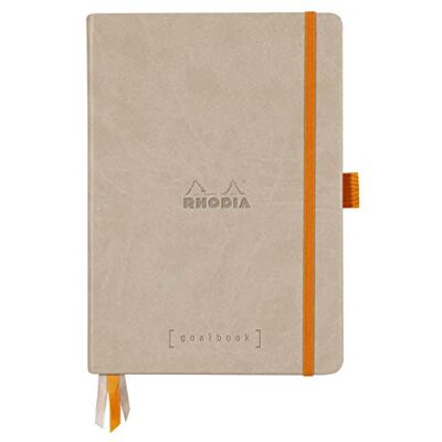 Rhodia Hardcover Goal Book, A5, Dot Beige Rhodia Hardcover Goal Book, A5, Dot Beige