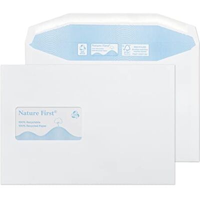 Blake Environmental Biodegradable & Recycled Envelopes C5+ (162 x 238mm) Pack of 500 Premium Quality 90GSM Gummed FSC Certified Eco White Envelopes Stationery & Business Supplies (RN030) Blake Environmental Biodegradable & Recycled Envelopes C5+ (162 x 238mm) Pack of 500 Premium Quality 90GSM Gummed FSC Certified Eco White Envelopes Stationery & Business Supplies (RN030)