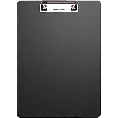BXGH A4 Clipboard Plastic Clipboard File Folder for A4 Paper Clipboard for Restaurant Office School Black BXGH A4 Clipboard Plastic Clipboard File Folder for A4 Paper Clipboard for Restaurant Office School Black