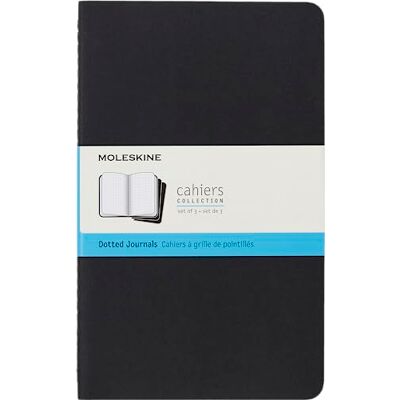 Moleskine Cahier Journals Large Dot Black Moleskine Cahier Journals Large Dot Black